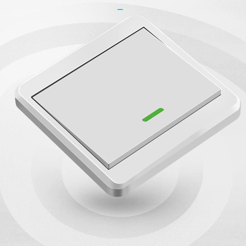 Wireless Remote Control Switch Wall Panel Transmitter Wireless 433mhz Light Switch for Homes Living-Room Bedroom