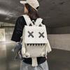 Schoolbag trendy brand backpack large capacity personality ugly cute backpack design sense travel bag trendy cool student couple schoolbag