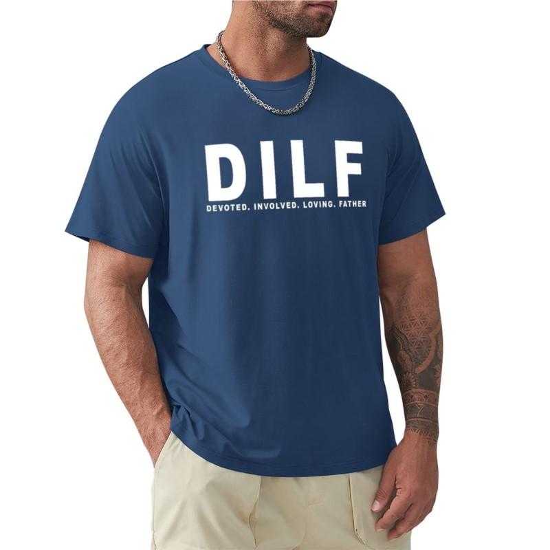 Dilf Fathers Day Tshirt Tee Shirt Summer Tops Unisexs T Shirts Pack