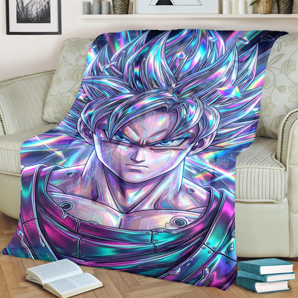 Comfortable Warm Dragon Ball! Blanket Flannel for Bedrooms, Sofas, Beds, Chairs, Picnics, Travel