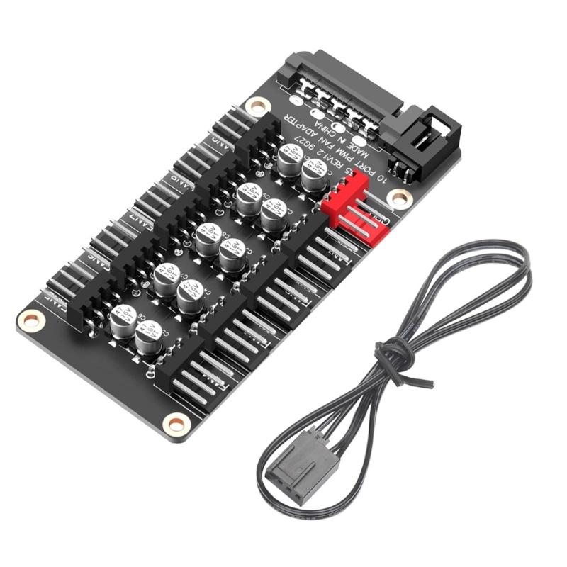 

PWMs Computer Fan Speed Regulator 10 Adjustable Level For Efficient Heat Dissipation 1