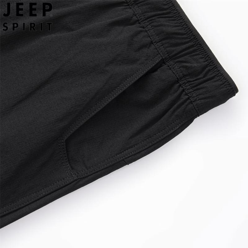 JEEP SPIRIT Men's Spring Summer Thin Loose Straight-leg Casual Pants