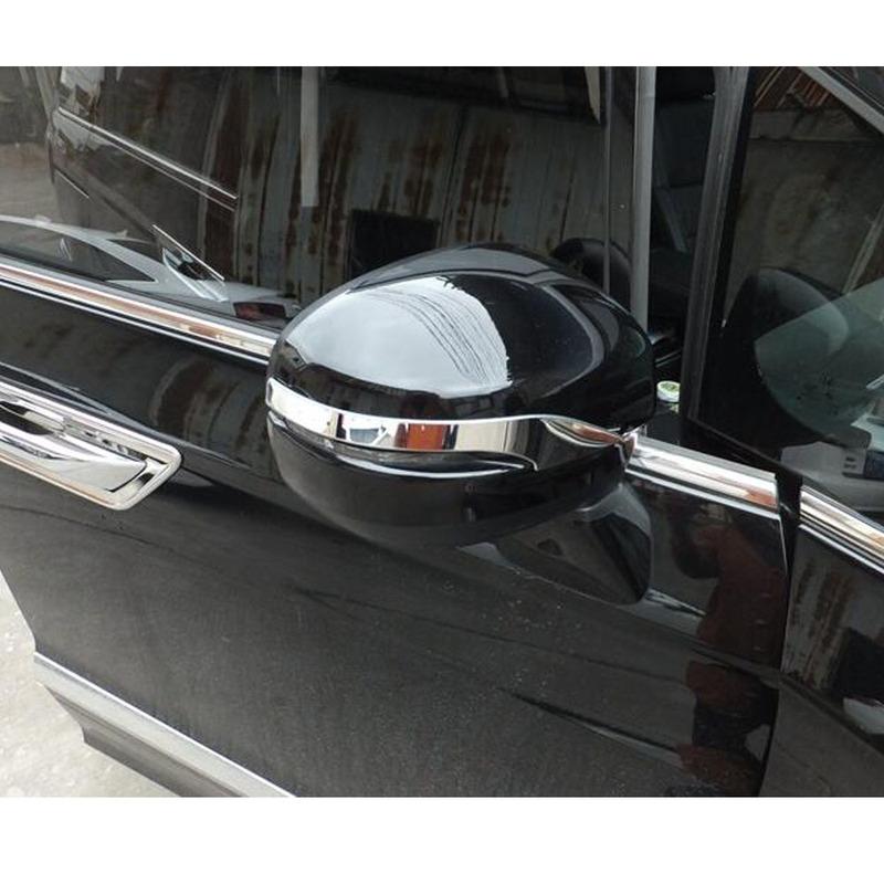 For Honda Odyssey 2015 2016 2017 2018    ABS Chrome Side Rearview Mirror Strip Trim Car Accessories Eyebrow Frame