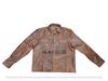 New Men Shirt Brown Handmade Lambskin Leather Stylish Real Soft Party Casual Fit