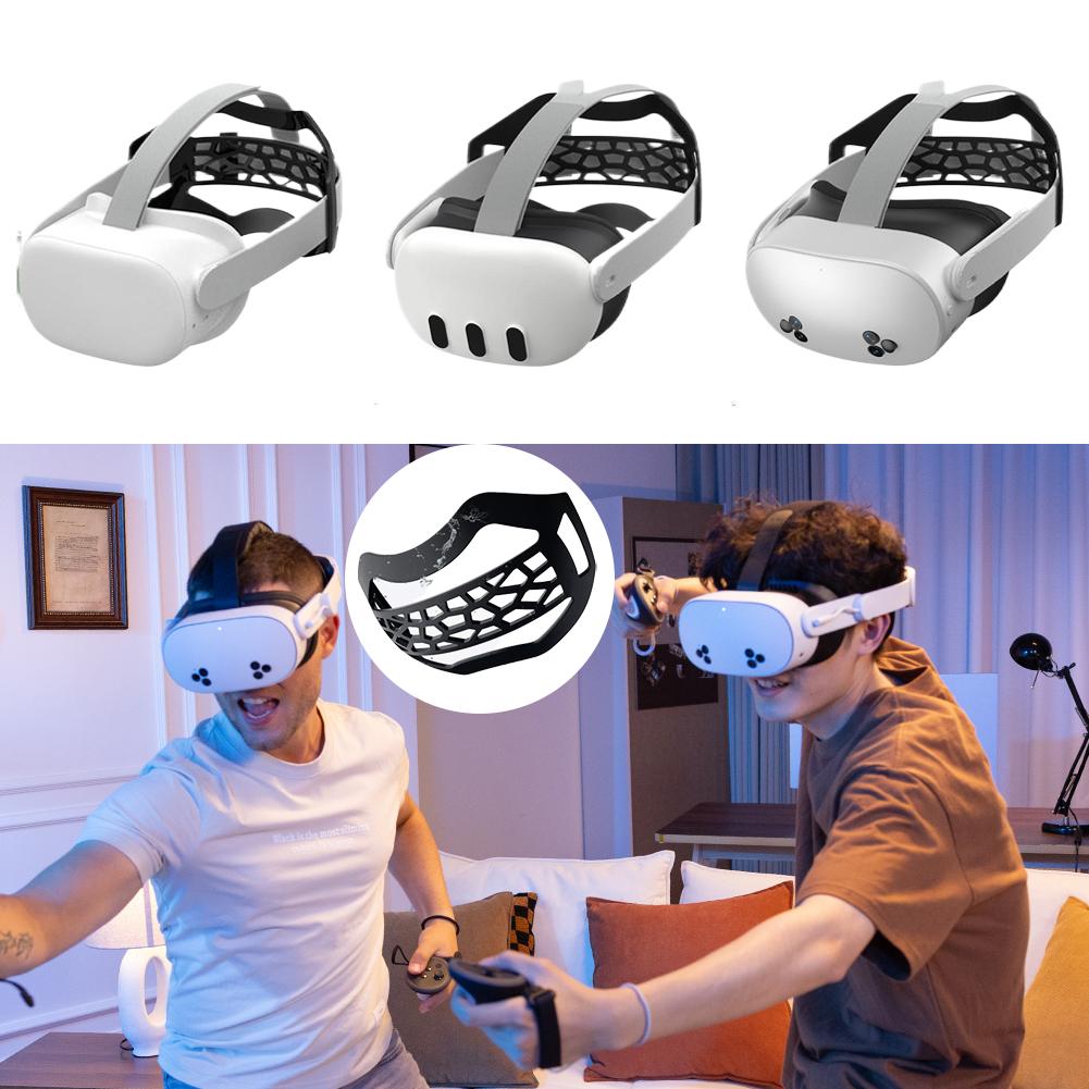 Für Meta Quest 2/ 3/ 3S/ Vision Pro TPU Kopfband, Reduziert den Kopfdruck, Starker Halt, Atmungsaktiv, Ersatz-Kopfband