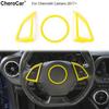 Für 2017+ Chevrolet Camaro Lenkradabdeckung Zierleiste Innenzubehör Gelb