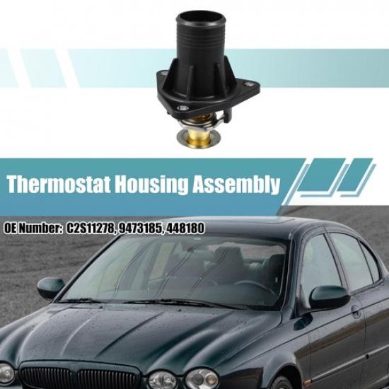 C2S11278 Engine Coolant Thermostat Housing Assembly for Jaguar X-Type 2002-2008