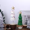 Fabric Christmas Decoration Cute Tabletop Small Ornaments Christmas Tree Wooden Ornament  Party