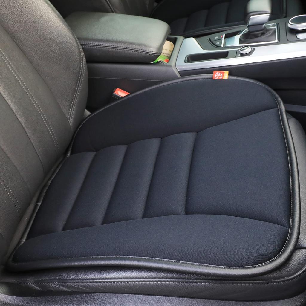 Car Seat Memory Pressure Relieves Butt Pain Cushion, Foam, Breathable, Dispersion, (Black)