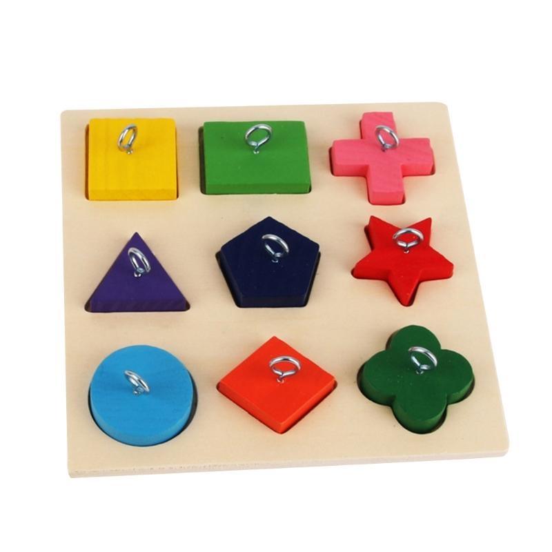 Pet Educational Parrot Interactive Training Colorful Wooden Block Birds Puzzle Supplies DIY Toy Accessories