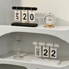 New Flip Wooden Perpetual Calendar Flip Month Date Display Desktop Schedule Planning Home Decoration Office Decor