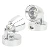 RV LED Reading Light Press Dimming Switch USB Port Wall Mount Car Interior Light for Caravan Camper Boat Silver Neutral