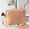 Vintage Striped Makeup Bag With Zipper Closure For Travel And Daily Use
