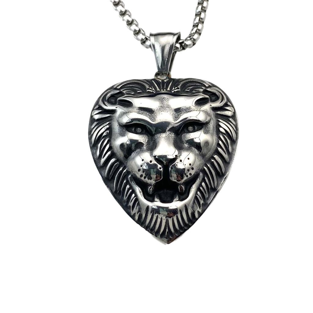 Necklace Retro Lion Head Trend Hip Hop Punk Pendant
