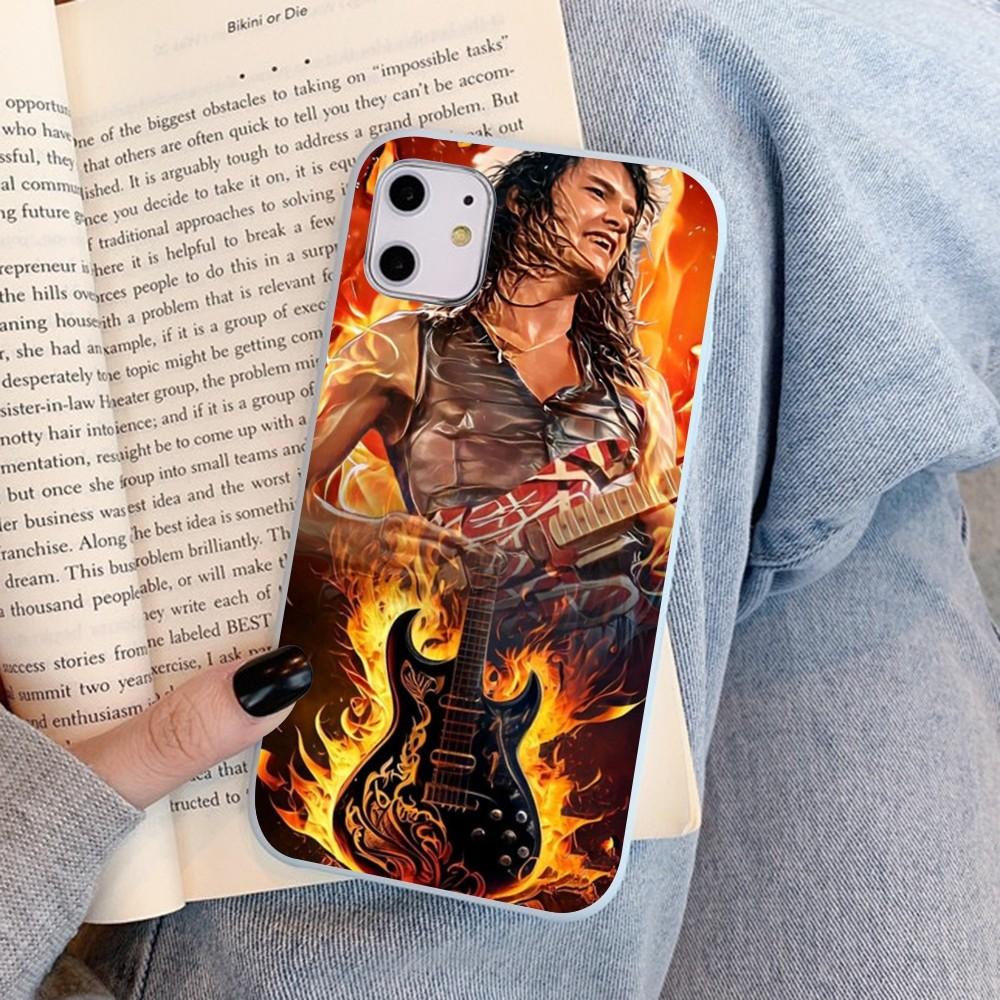 

Чехол для телефона E-Eddie V-Van-Halen Music Guitar Для IPhone 14 11 12 13 Mini Pro Xs Max 8 7 6 6S Plus X XR Однотонный цветной чехол-конфета iphone 11 pro