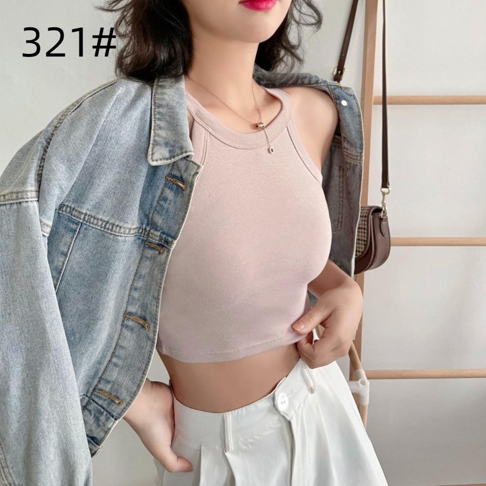 Strap Vest for Spring and Summer, Pure Cotton Back with Chest Cushion, Worn As A Base Layer, Sports Chest Wrap and Strapless Top for Women