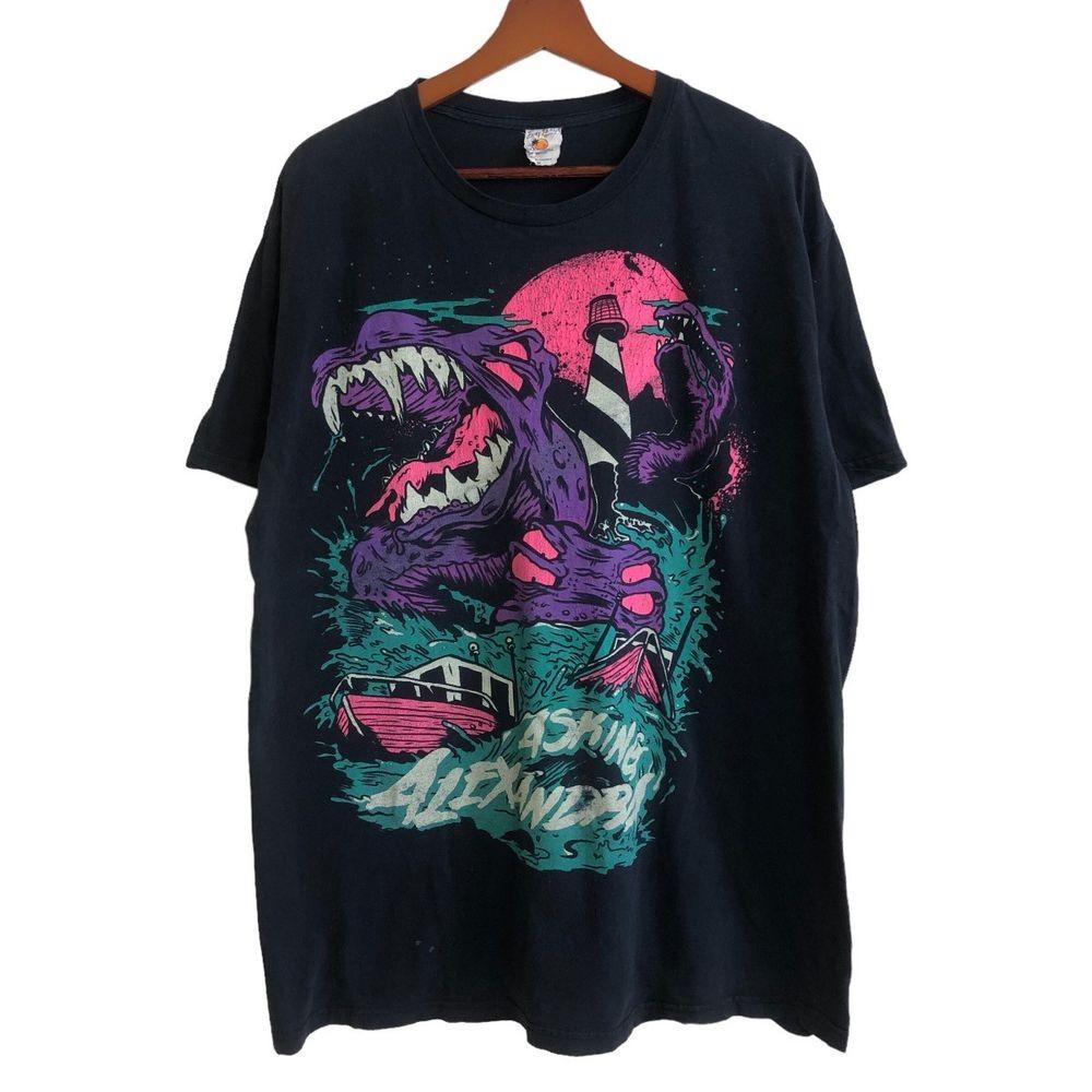 Asking Alexandria Big Logo Rare Design Black Unisex T shirt Vtg S-5XL WA0638 XXXL