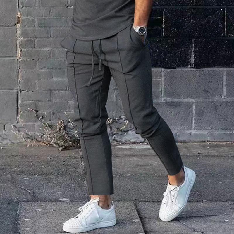 Men's Sports Casual Trousers High-Street Trousers Slim-Fit Trousers Men's Casual Trousers