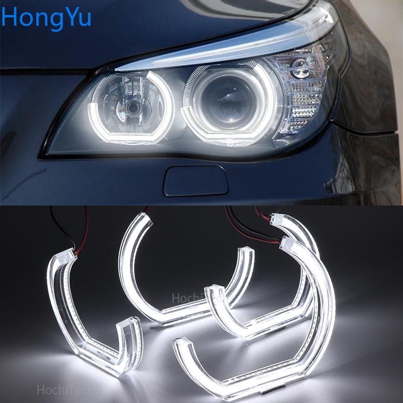 Anneaux Halo Yeux d'Ange LED Ultra Lumineux, Excellent Style DTM, pour BMW E60 E61 520i 525i 530i 540i 545i cape i M5 Pre LCI 2003-2010
