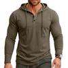Sudadera con capucha de manga larga ligera para hombre, informal, retro