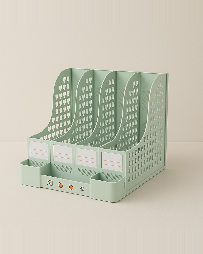 File Box Convenient Large Capacity Widely Used Ornamental Detachable Long Lasting Sturdy Stationery File Basket Storage Box for School