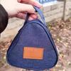 1Pc Aluminum Foil Insulated Lunch Bag Triangular Design Portable Rice Ball Bag for School Outdoor Ziplock Bag