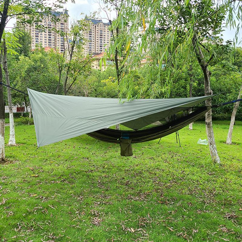 3.4x2.6m Waterproof Camping Awning Sun Shade Sail Outdoor Garden Swimming Pool Awning Camping Hiking Sun Shelter Tent Sunshade
