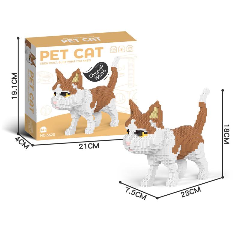 New Cartoon Creative Pet Cat and Dog Assembly Toys DIY Educational Building Blocks Toys Parent-child Interactive Toys Gifts