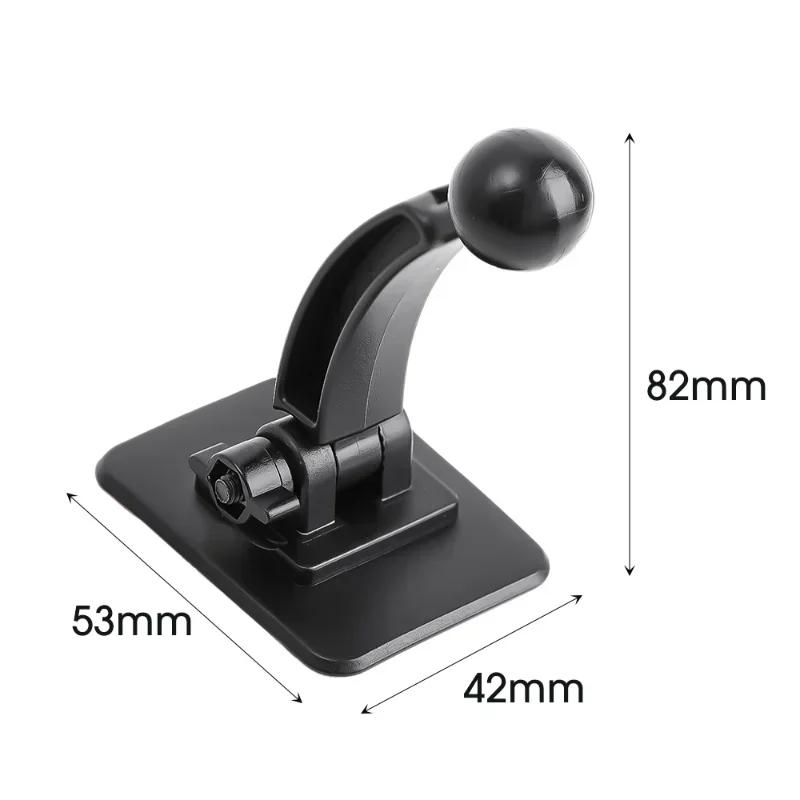 Universal180 Degree Rotation CarPhoneHolder 17mm Ball Head Base Dashboard Mount Bracket for IPhone14 13 Xiaomi Samsung Car Tools
