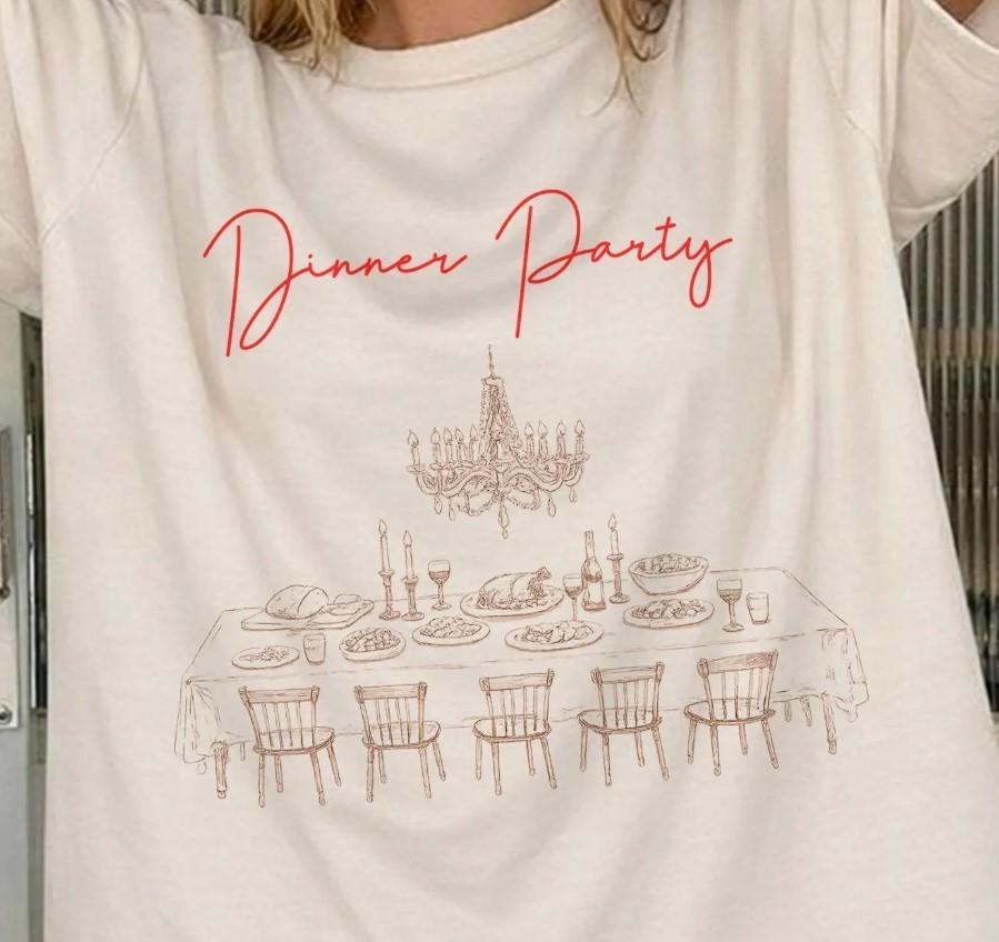Dinner Party Niall tour unisex white short sleeve tshirt QT7614 L