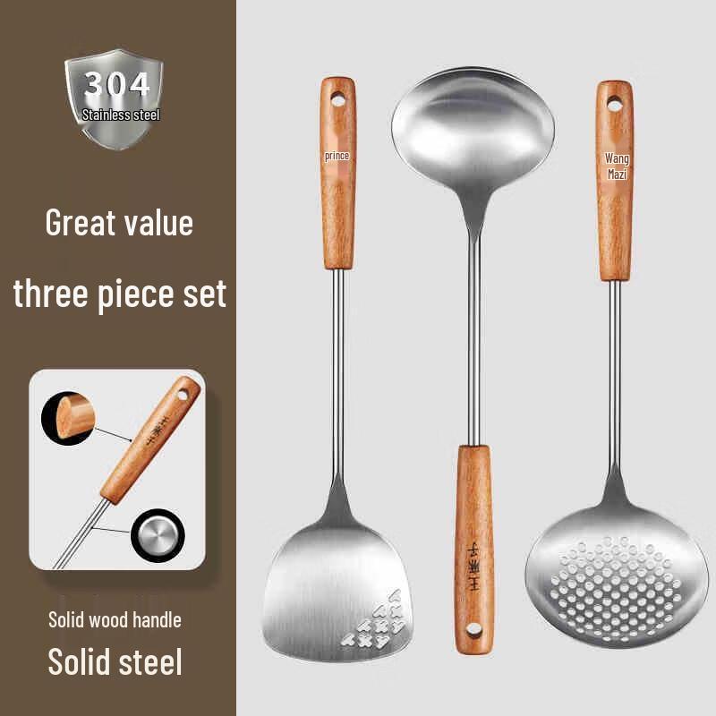 3-Piece Stainless Steel Cooking Utensil Set