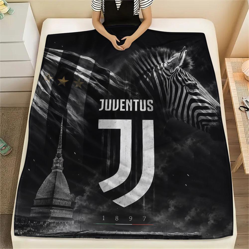 Juventus Football Club Flanelldecke, Hohe Qualität, Bequem für alle Jahreszeiten, Heimdekoration, Wärme und Komfort
