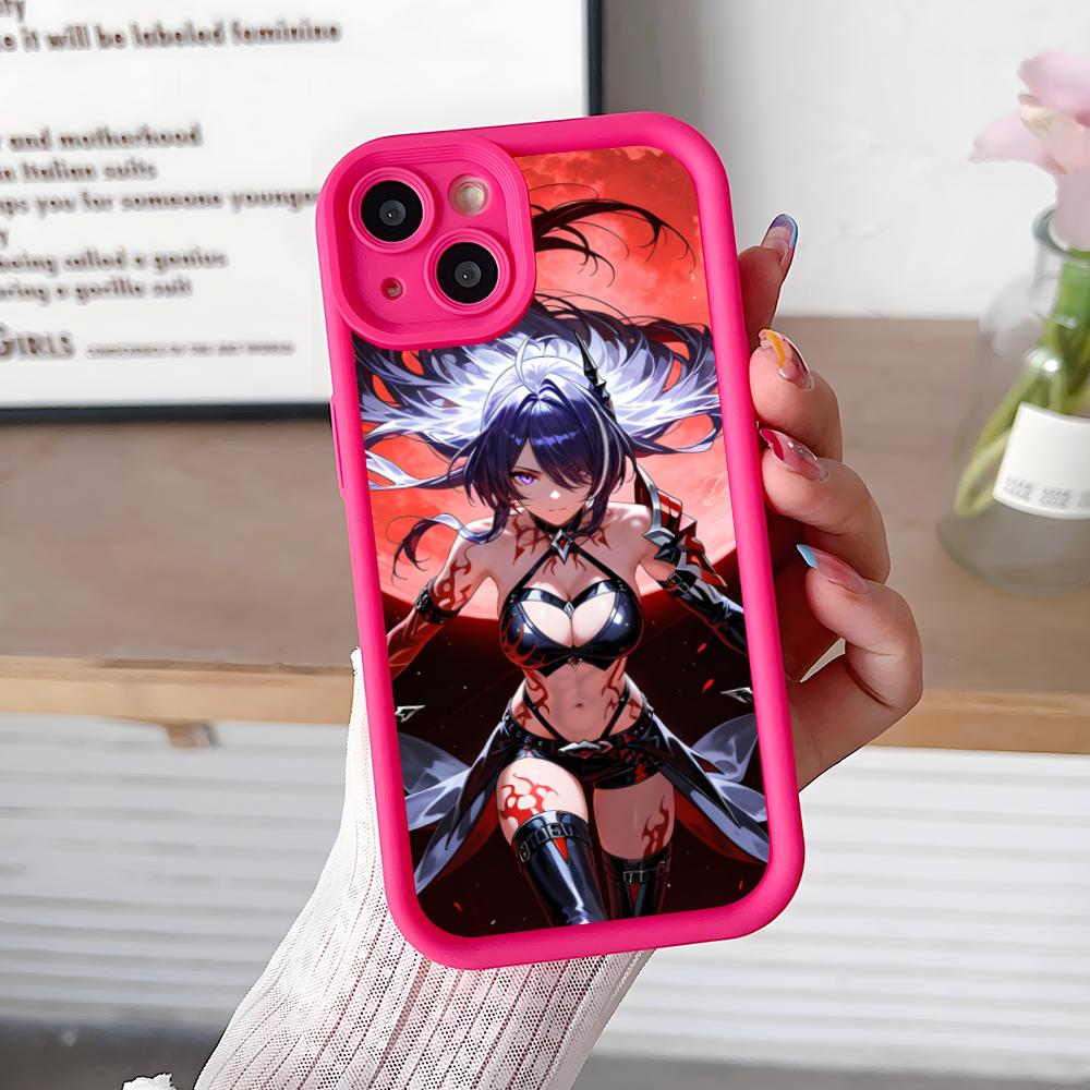 HSR Acheron Thicken TPU Mobile Phone Case for iPhone 17 16 15 14 13 12 11 Air Pro Max Plus Colorful Cover