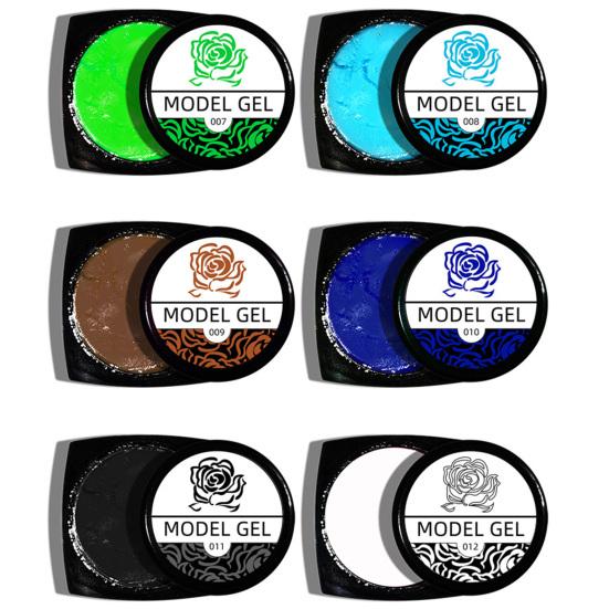 Yousheng 5g 4D Model Glue Carved Soft Firm And Durable Three-dimensional Shaping Non-stimulating Easy To Heal DIY No Odor Good Moisturizing Nail