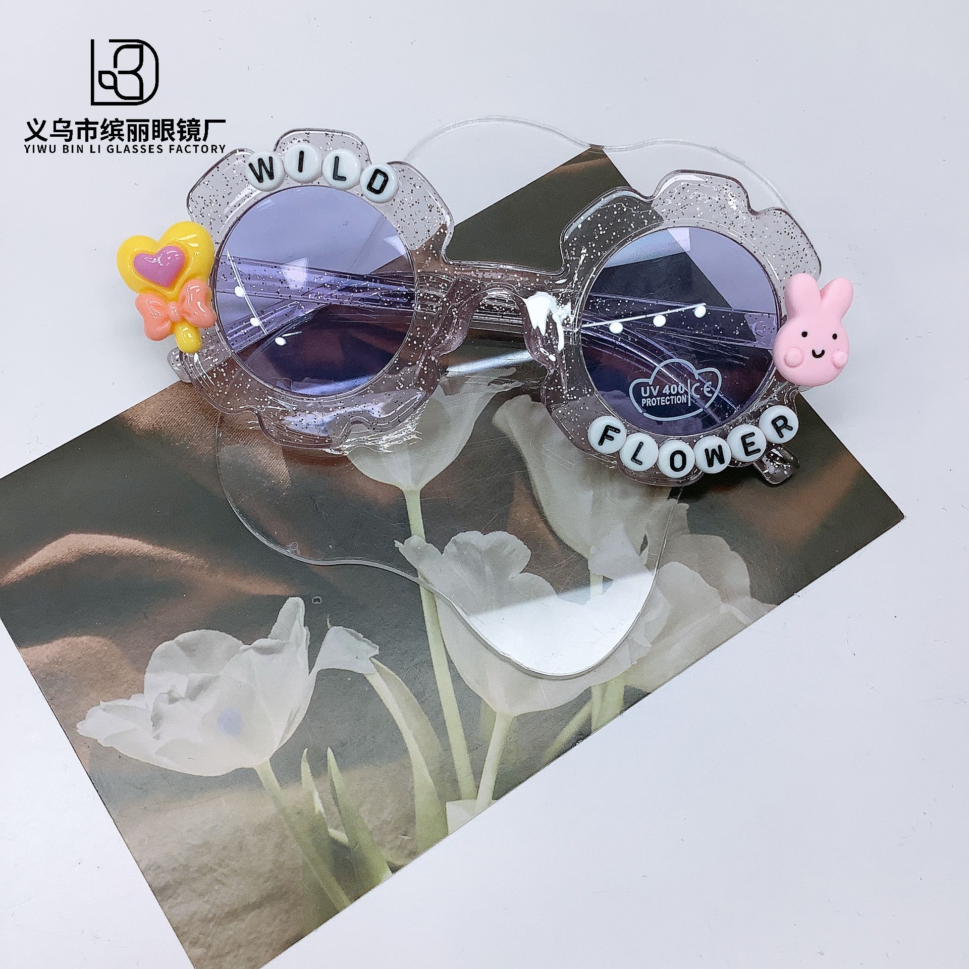 

Модные подсолнухи Сделай сам Детские солнцезащитные очки Защита глаз Защита от солнца Защита от УФ-лучей, Детские солнцезащитные очки