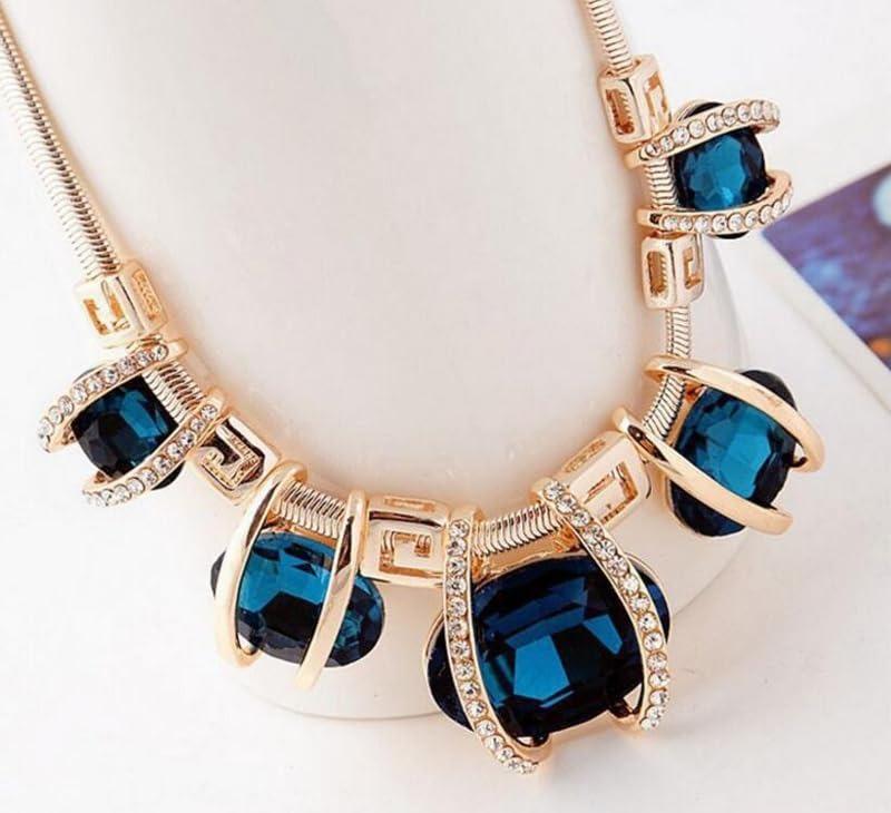 Dernier Collier Tendance Élégant de Créateur Inspiré par les Célébrités avec Pendentif en Cristal Fantaisie pour Femmes et Filles