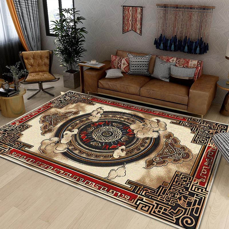Persian Luxury Carpet for Living Room Boho Decoration Home Sofa Non-slip Large Rugs Bedroom Office Washable Floor Mat Dustproof
