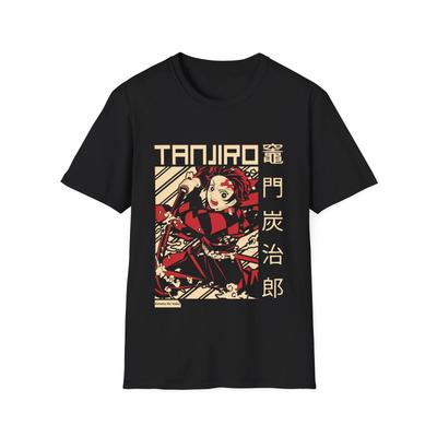 Tanjiro Demon Slayer Anime Unisex T-shirt Sommar Retro Mode Ny Herr- och Damstreetwear
