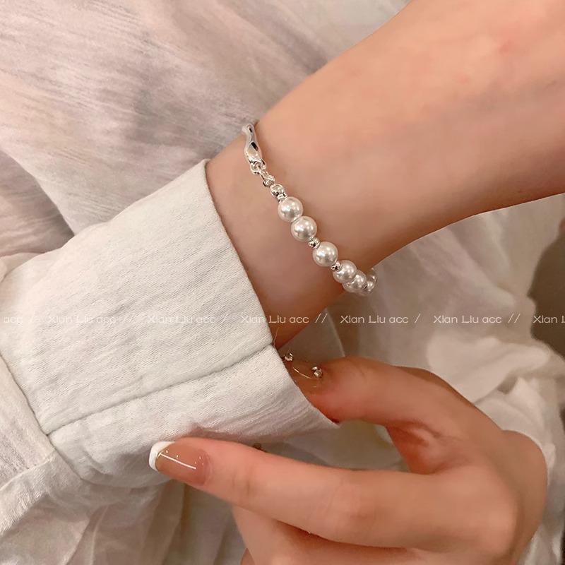 Trendy Baroque Pearl Couples Bracelet - 2023 Light Luxury Design for Women