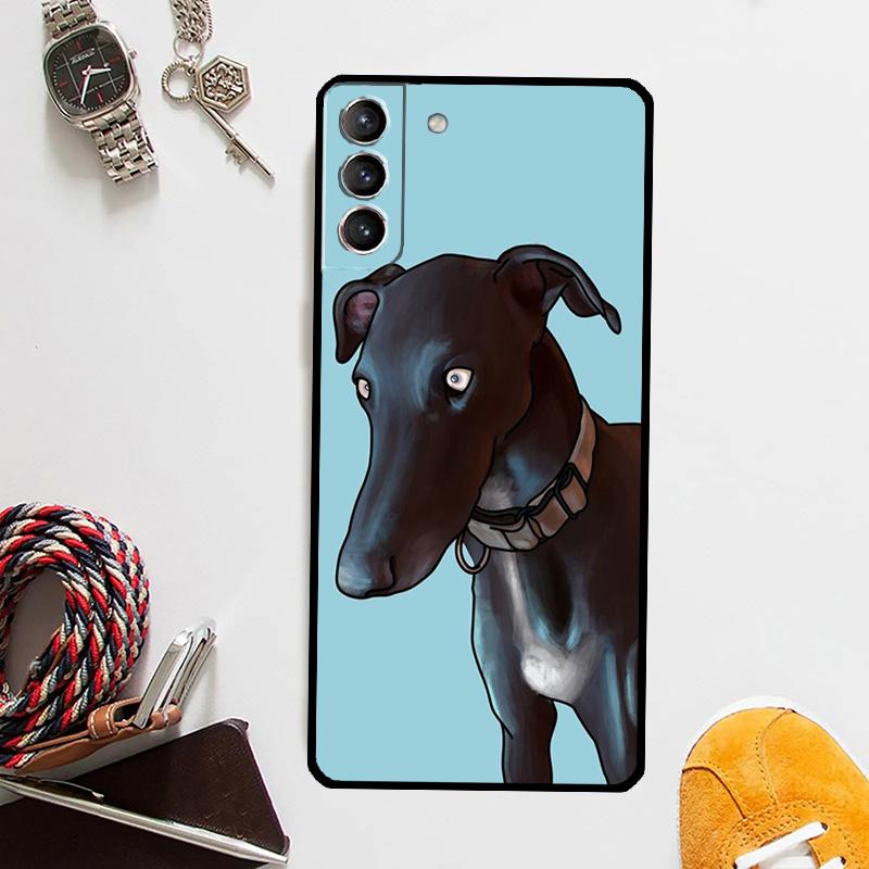 Galgo Greyhound Dog Case For Samsung Galaxy S24 Ultra S20 S21 S22 S23 Plus S9 S10 S24 FE S25 Ultra Cover Coque