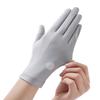 Sunscreen Gloves for Women's Ice Silk Summer Anti-ultraviolet Outdoor Thin Cycling Driving Anti Slip Palm Hollow Gloves