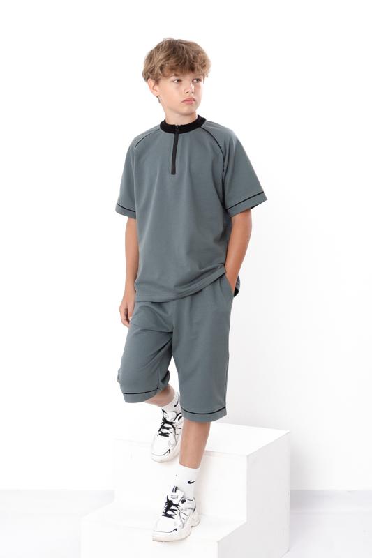Teen Boys’ Set (T-Shirt + Shorts) – Durable Knit & Sporty Style, Summer, 6477-057 HC