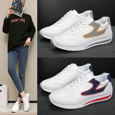 Lente Nieuwe Dames Leer Pu Sneakers Vrouw Kleine Witte Schoenen Mode Comfort Sneakers Alles-match Lichtgewicht Casual Hardloopschoenen