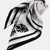 RECLOW CROSS SILK SCARF WHITE