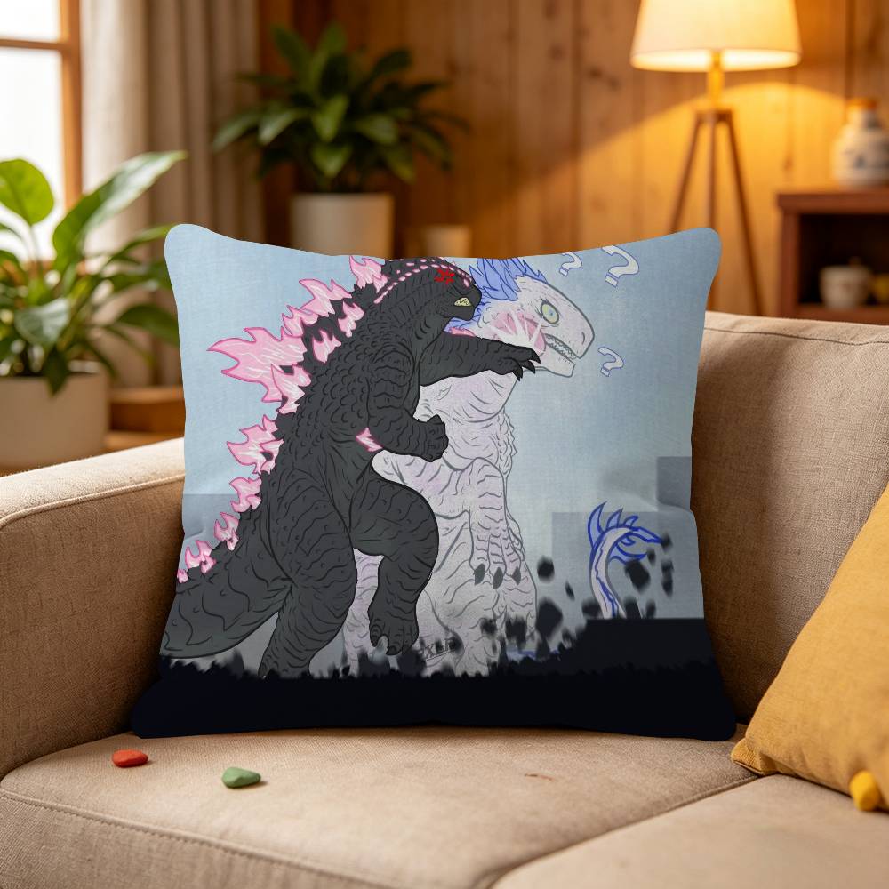 Funny Dinosaur Cushion Cover Pillowcase Upholstery Sofa Throw Pillow Home Decor Pillowcas
