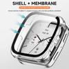 For Amazfit Active 2 square Watch Protective Case With Screen Tempered Glass 2-in-1 Protector Watch Protection Cover With Film