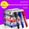 Dual-Tip Waterproof Black Oil-Based Marker Pen – Non-fading and Thick Tip.