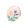 French Enamel Flower Ring Ethnic Style Glazed Ring Unique Vintage Ring  Fashion