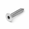 304 Stainless Steel Hex Flat Head Self-Tapping Screw (Thin Head) - Sizes M2, M3, M4, M5, M6, M8