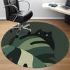 1pc Cat Night Office Round Area Rug, Indoor Mat Suitable For Office, Under Office Chairs Bedroom Living Room Home Decor, Room Deco205